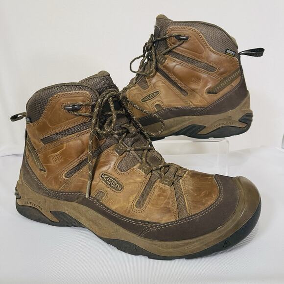 KEEN Men’s Mid-Cut Circadia WP Casual Hiking Boots 1026769 Brown Size 11.5M - Picture 1 of 13